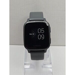 Garmin Venu SQ GPS Smartwatch 37mm Shadow Gray Silicone Band Pulse Ox 5 ATM Swim
